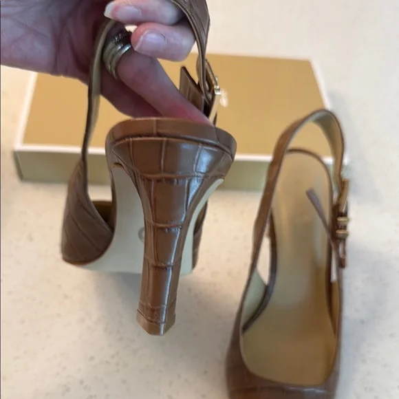 MICHAEL Michael Kors Brown Slingback Heels - Picture 5 of 5